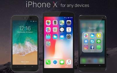 Launcher for iOS: New iPhone X ios 11 Style Theme скриншот 2