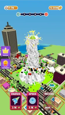 Idle Tornado (ВЗЛОМ Много Денег) screenshot №3