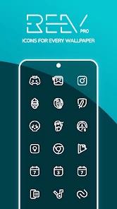 Reev Pro - White Outline Icons screen 1